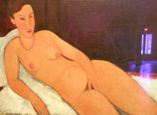 Nude with Coral Necklace by Amedeo Modigliani