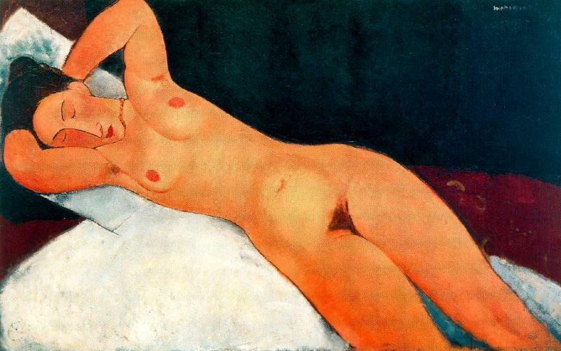 Nude with Necklace by Amedeo Modigliani