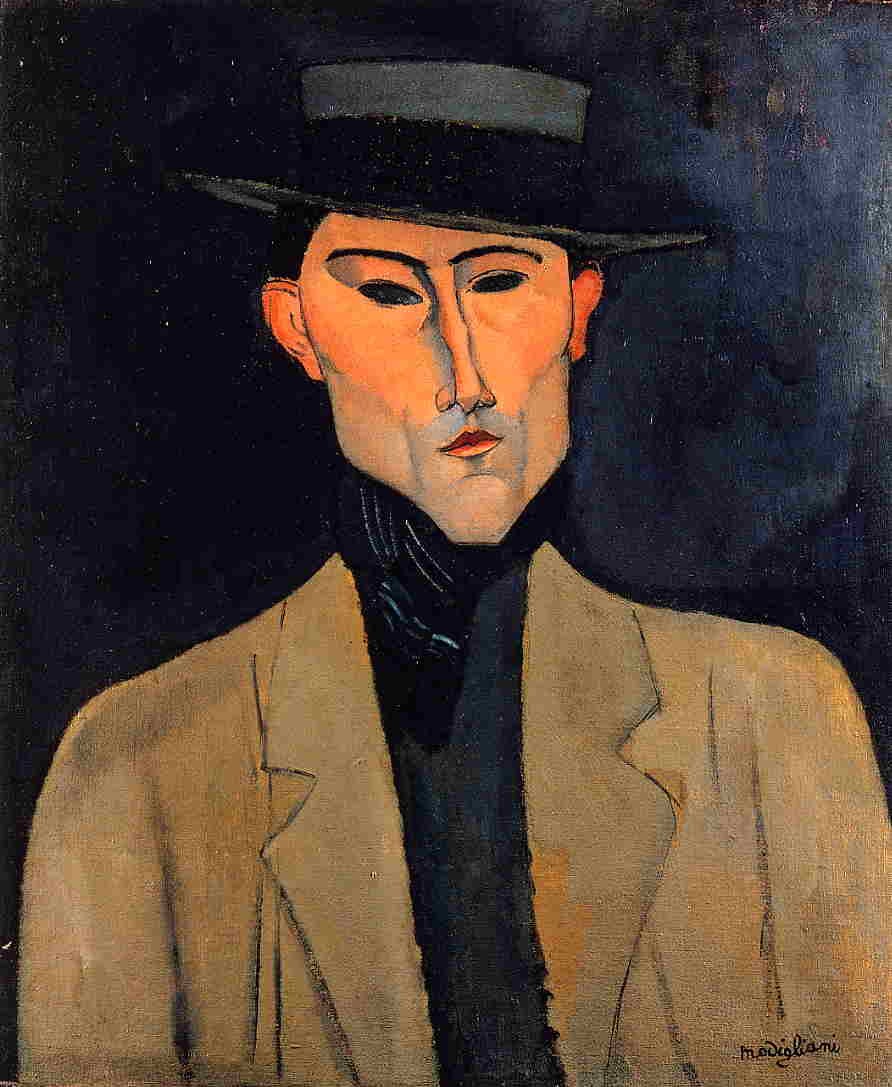 Portrait of a Man with Hat (Jose Pacheco ) by Amedeo Modigliani