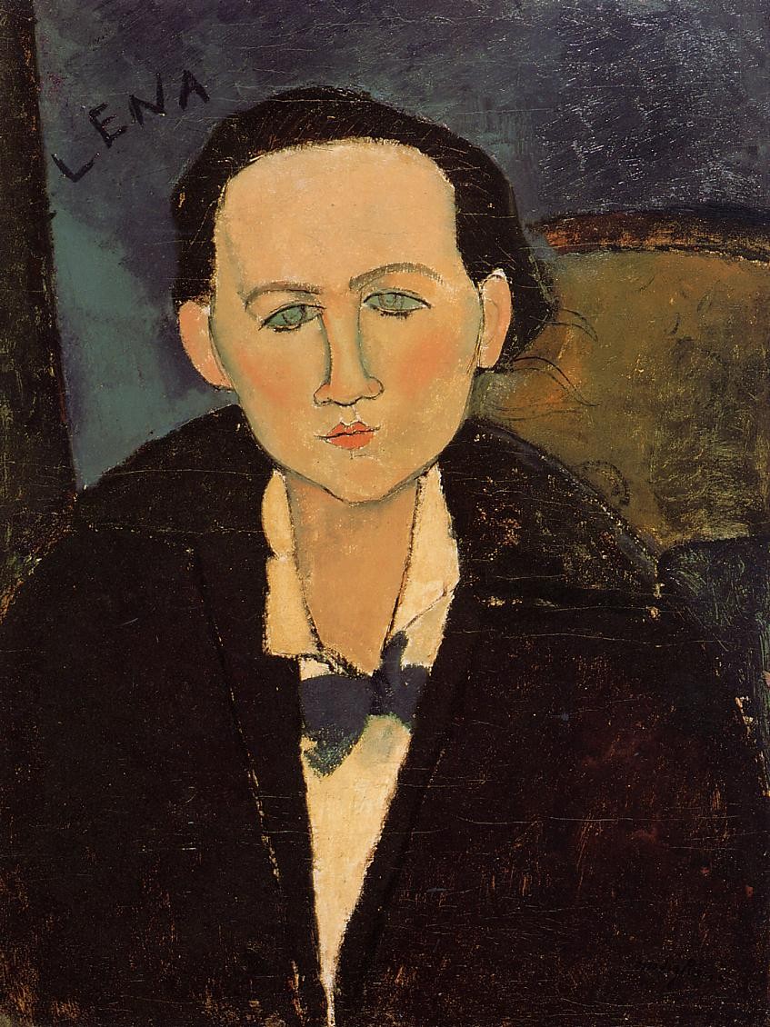 Portrait of Elena Pavlowski by Amedeo Modigliani