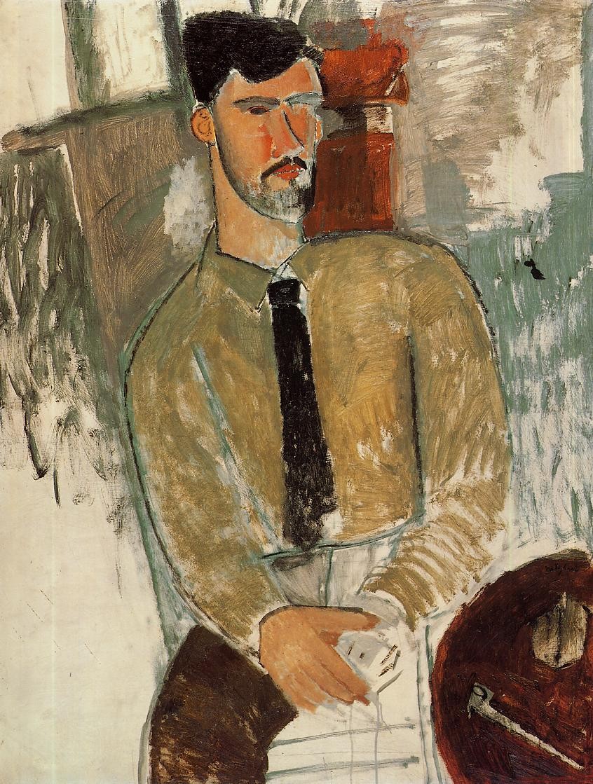 Portrait of Henri Laurens by Amedeo Modigliani