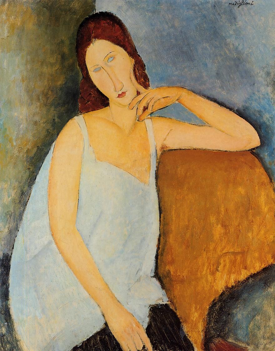 Portrait of Jeanne Hebuterne by Amedeo Modigliani