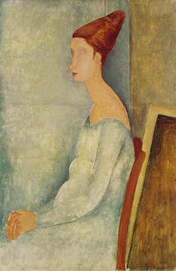Portrait of Jeanne Hebuterne by Amedeo Modigliani