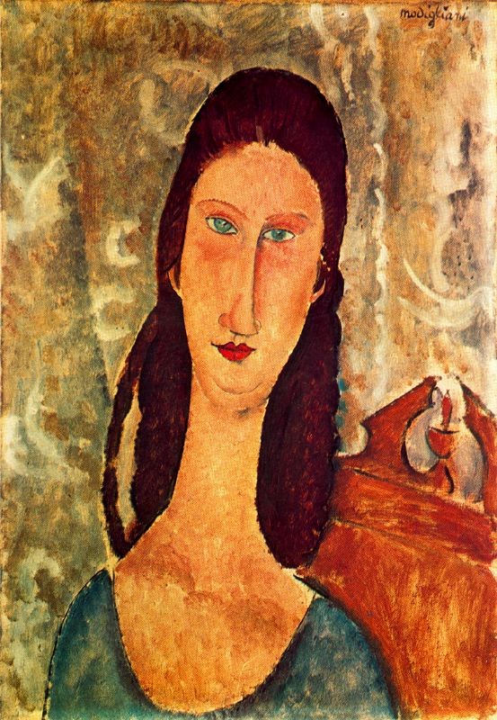 Portrait of Jeanne Hebuterne by Amedeo Modigliani