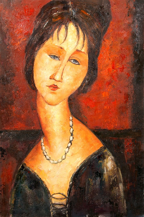 Portrait of Jeanne Herbuterne by Amedeo Modigliani