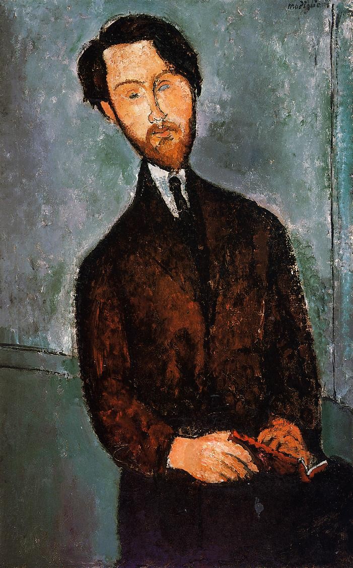 Portrait of Leopold Zborowski by Amedeo Modigliani