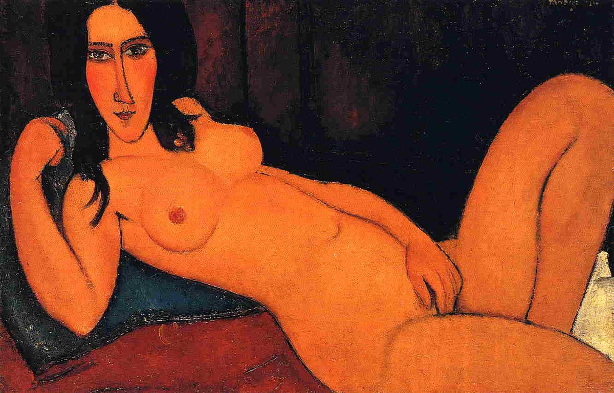 Reclining nude by Amedeo Modigliani
