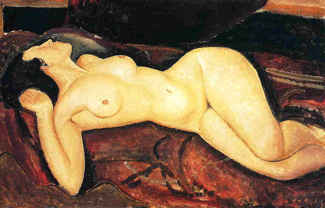 Recumbent nude by Amedeo Modigliani