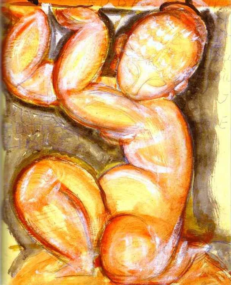 Rose Caryatid (Audace) by Amedeo Modigliani