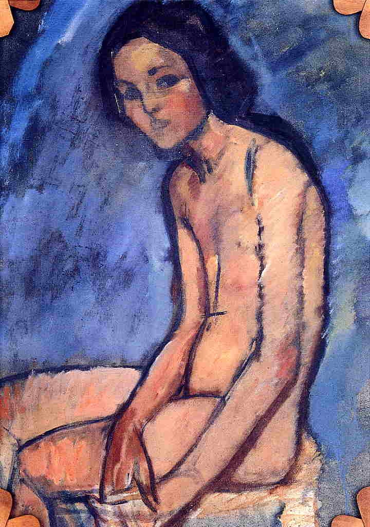Seated nude by Amedeo Modigliani