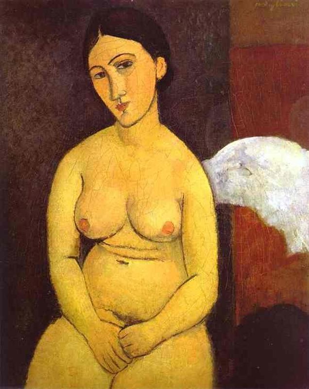 Seated nude by Amedeo Modigliani