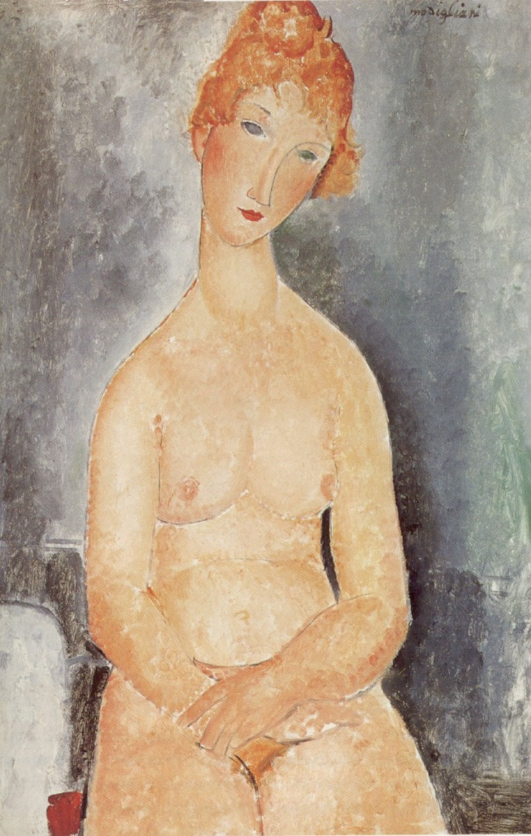 Seated nude by Amedeo Modigliani