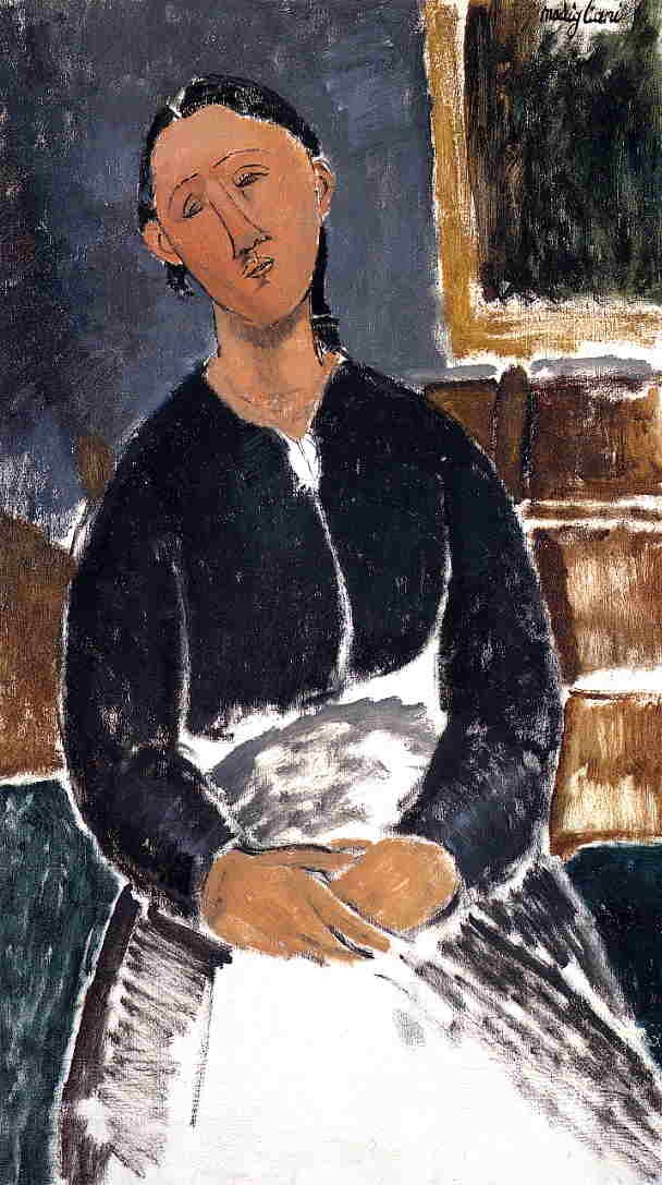 Serving Woman (also known as La Fantesca) by Amedeo Modigliani