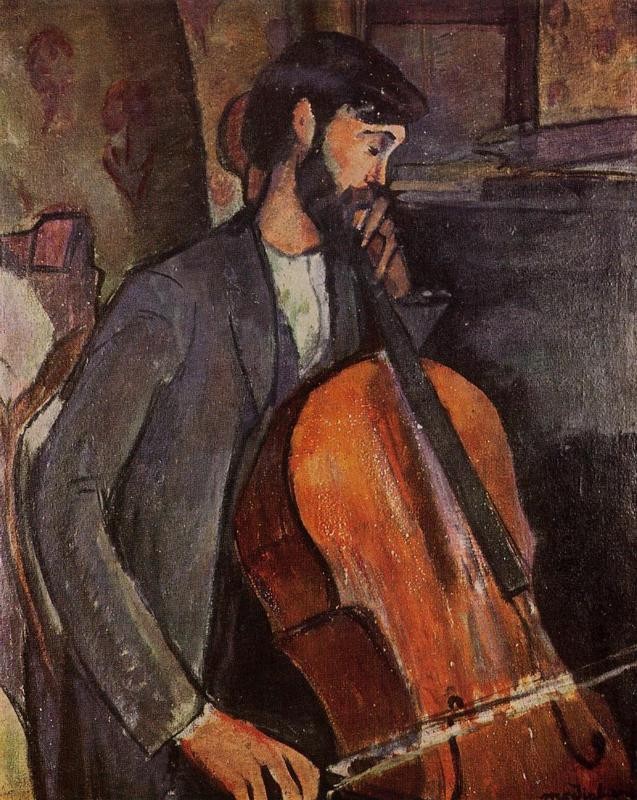 Study for The Cellist by Amedeo Modigliani