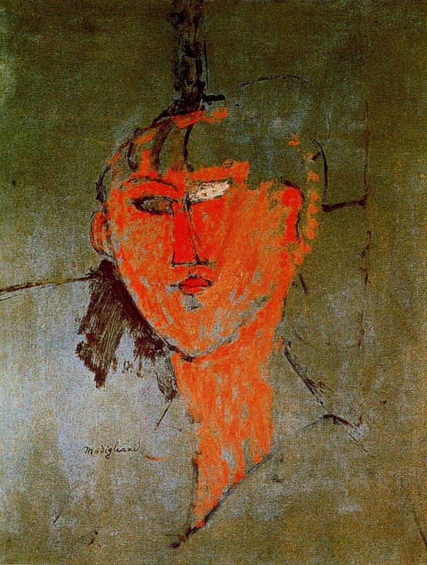 The Red Head by Amedeo Modigliani