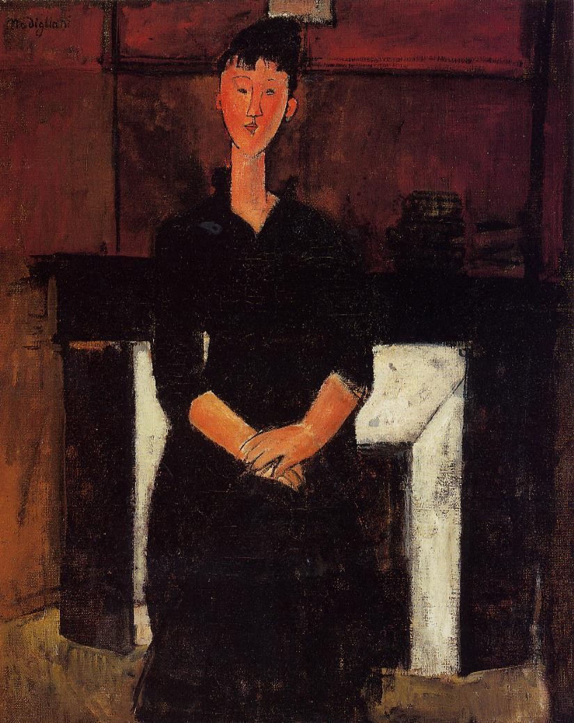 Woman Seated by a Fireplace by Amedeo Modigliani