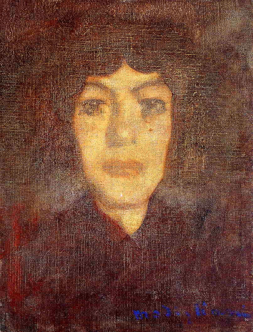 Woman's Head with Beauty Spot by Amedeo Modigliani