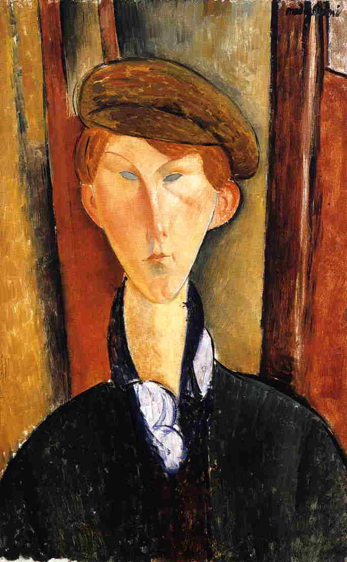 Young Man with Cap by Amedeo Modigliani