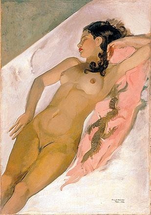 Sleeping woman by Amrita Sher-Gil
