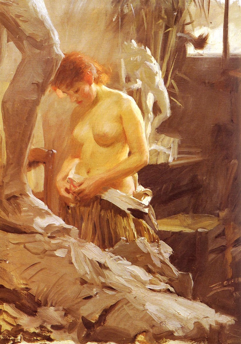 In Wikstrom Studio by Anders Zorn