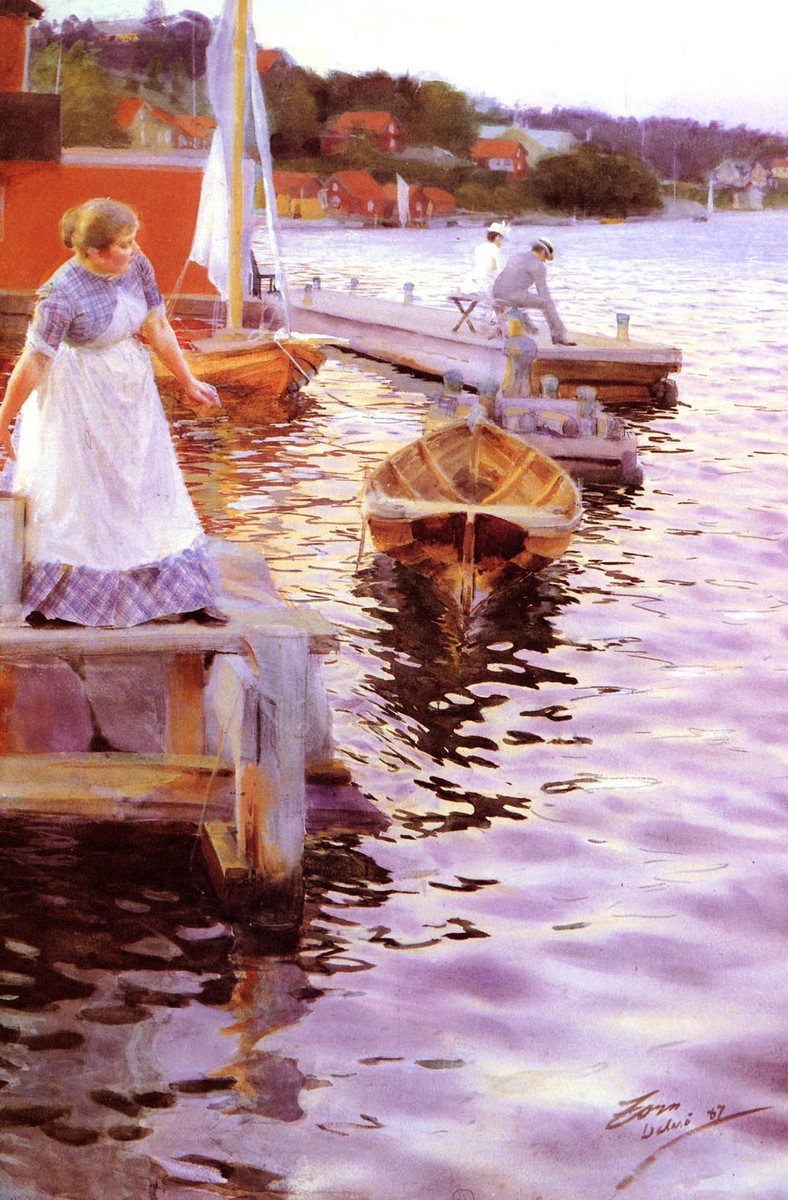 Lappings of the waves by Anders Zorn