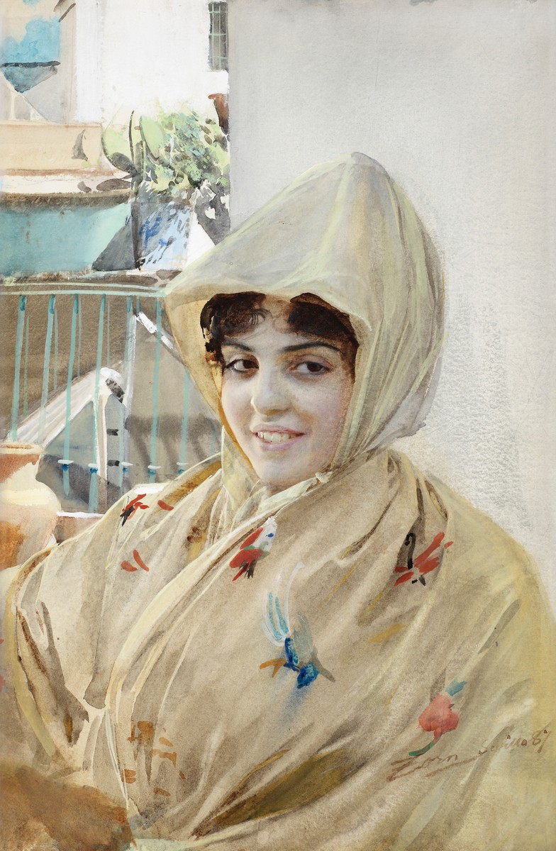 Matilda. Spanish girl in Seville by Anders Zorn