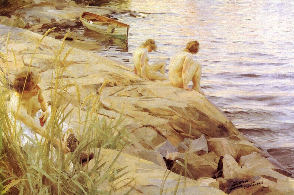Out by Anders Zorn