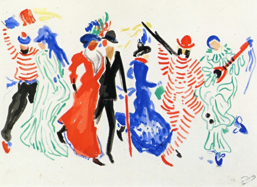 Figures from a Carnival by Andre Derain