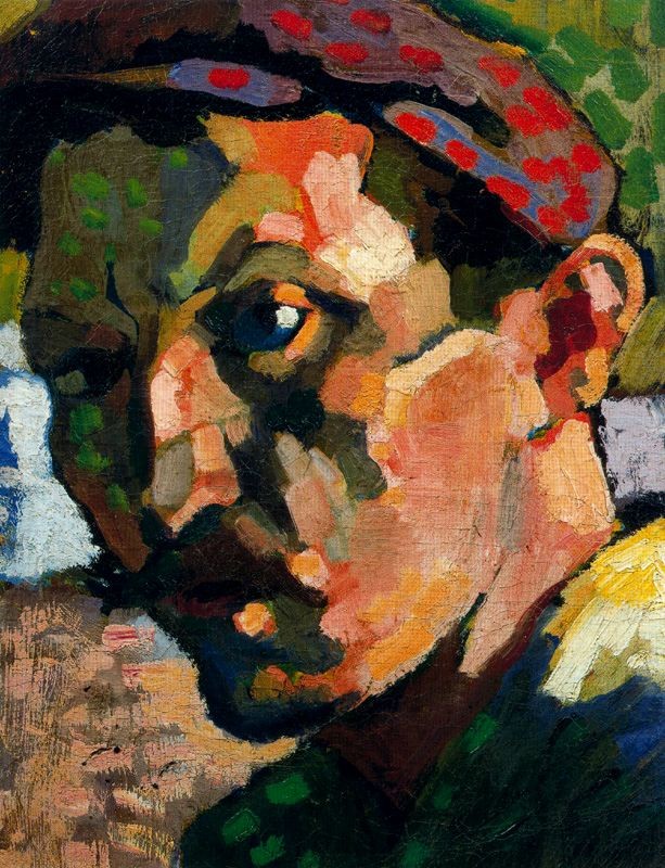 Self Portrait with a Cap by Andre Derain