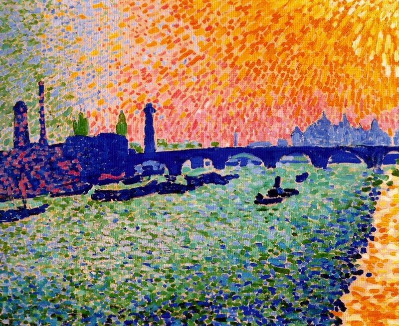 The Bridge, view on the river by Andre Derain