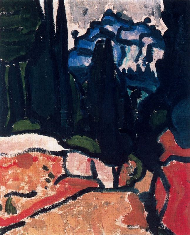 The Cypresses at Cassis by Andre Derain