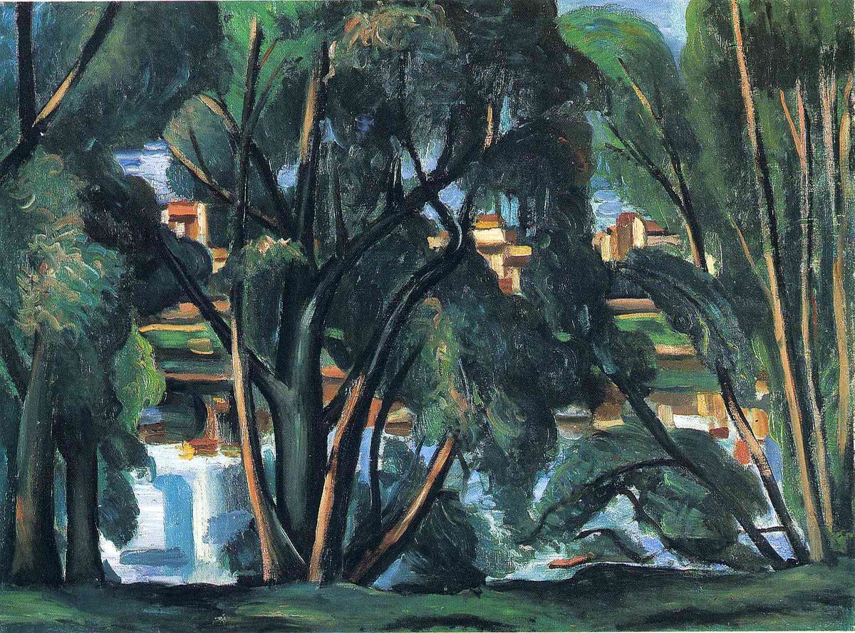 Trees on the Banks of the Seine by Andre Derain