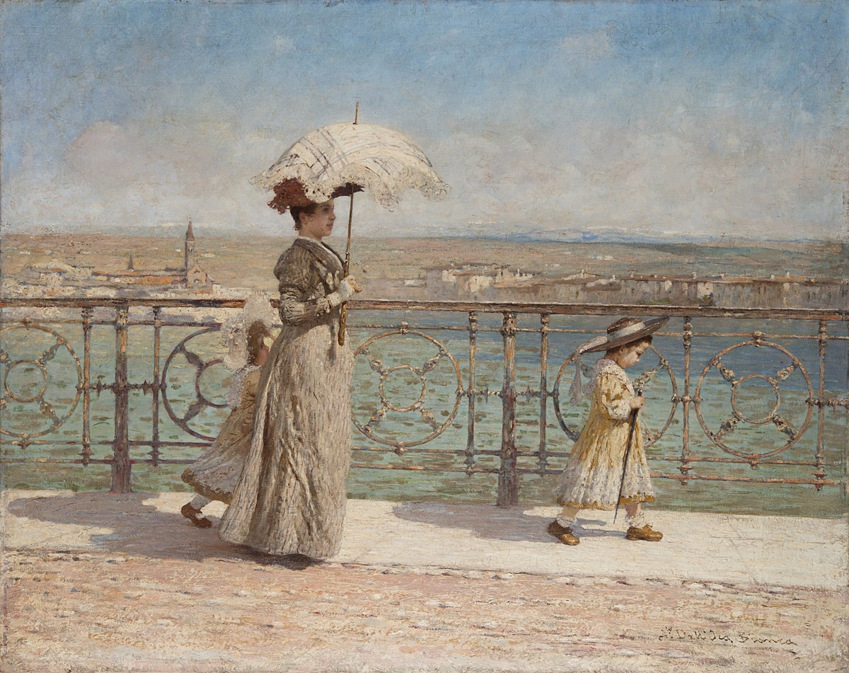 Walk on the 'Ponte Nuovo' in Verona by Angelo Dall'Oca Bianca