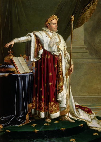 Napoleon I in Coronation robes by Anne-Louis Girodet