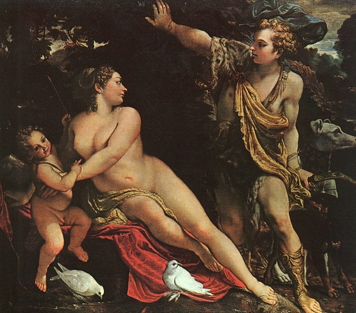 Venus, Adonis, and Cupid by Annibale Carracci