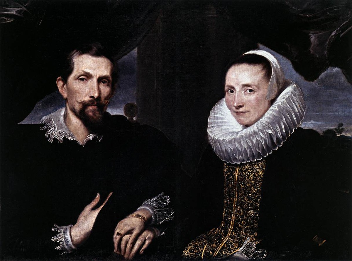 Double Portrait of the Painter Frans Snyders and his Wife by Anthony van Dyck