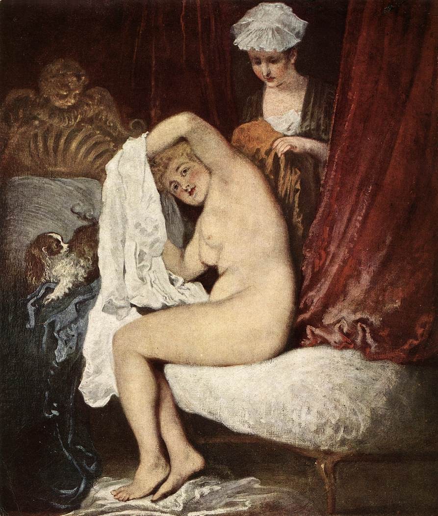 The Toilette by Antoine Watteau