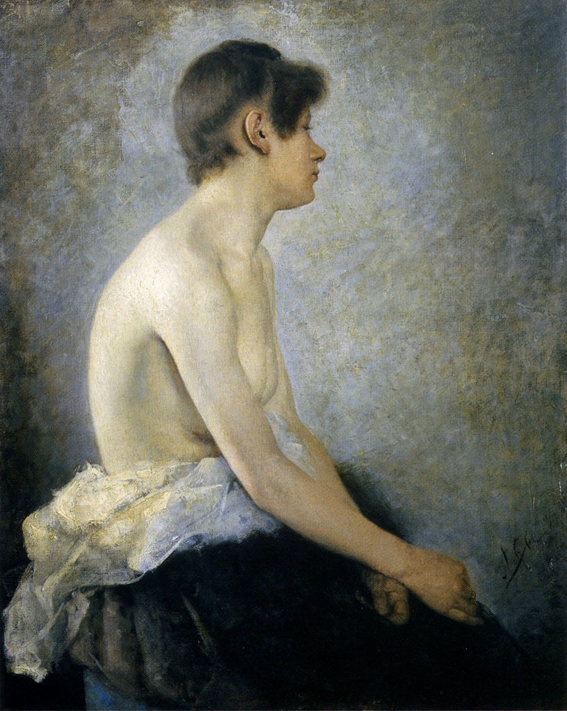 Half Nude by Anton Azbe