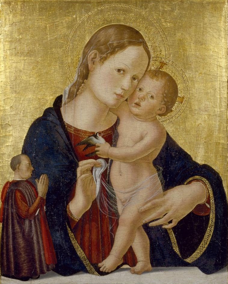 Virgin and Child with Donor by Antoniazzo Romano