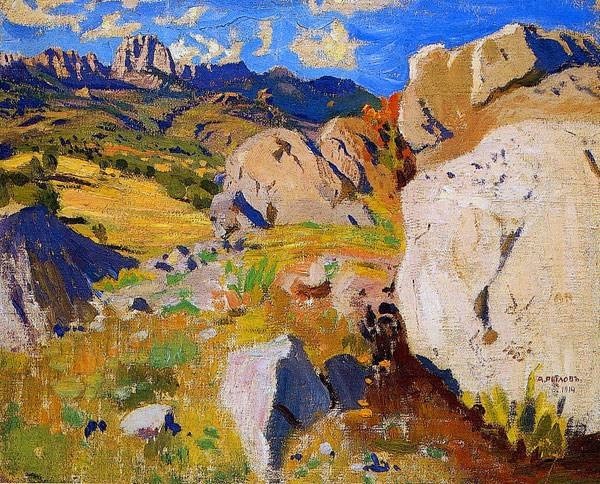 Crimean mountains by Arkady Rylov
