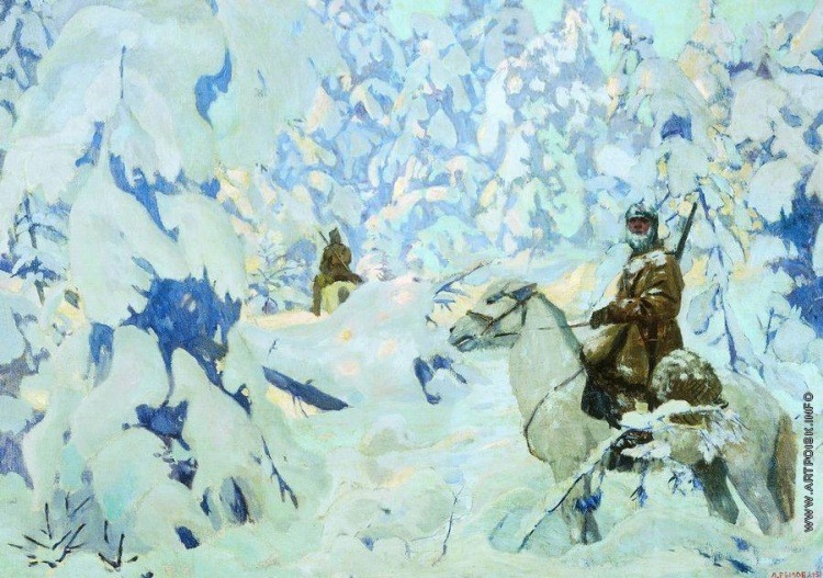 On guard by Arkady Rylov