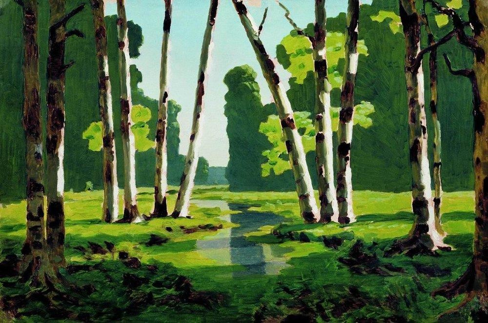 A Birch Grove by Arkhyp Kuindzhi