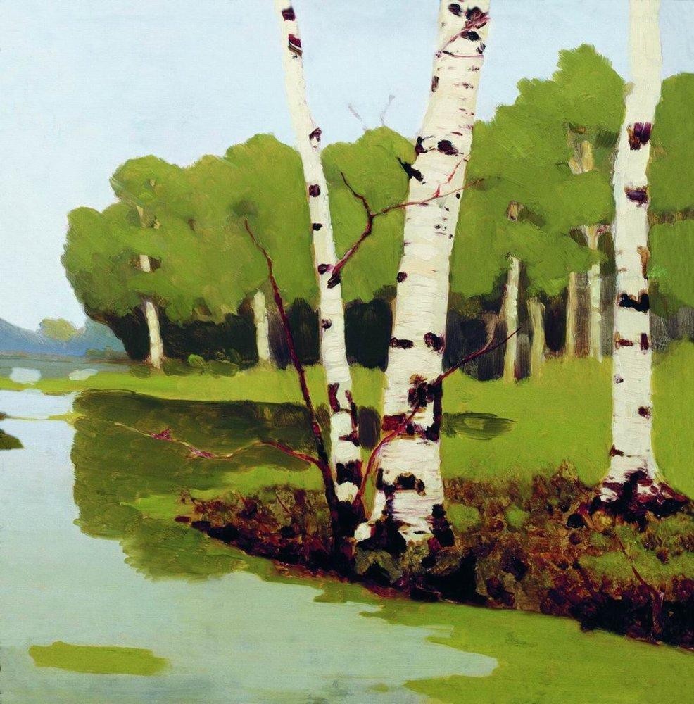 Birches by Arkhyp Kuindzhi