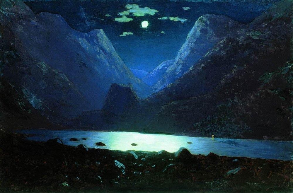 Daryal pass. Moonlight Night by Arkhyp Kuindzhi