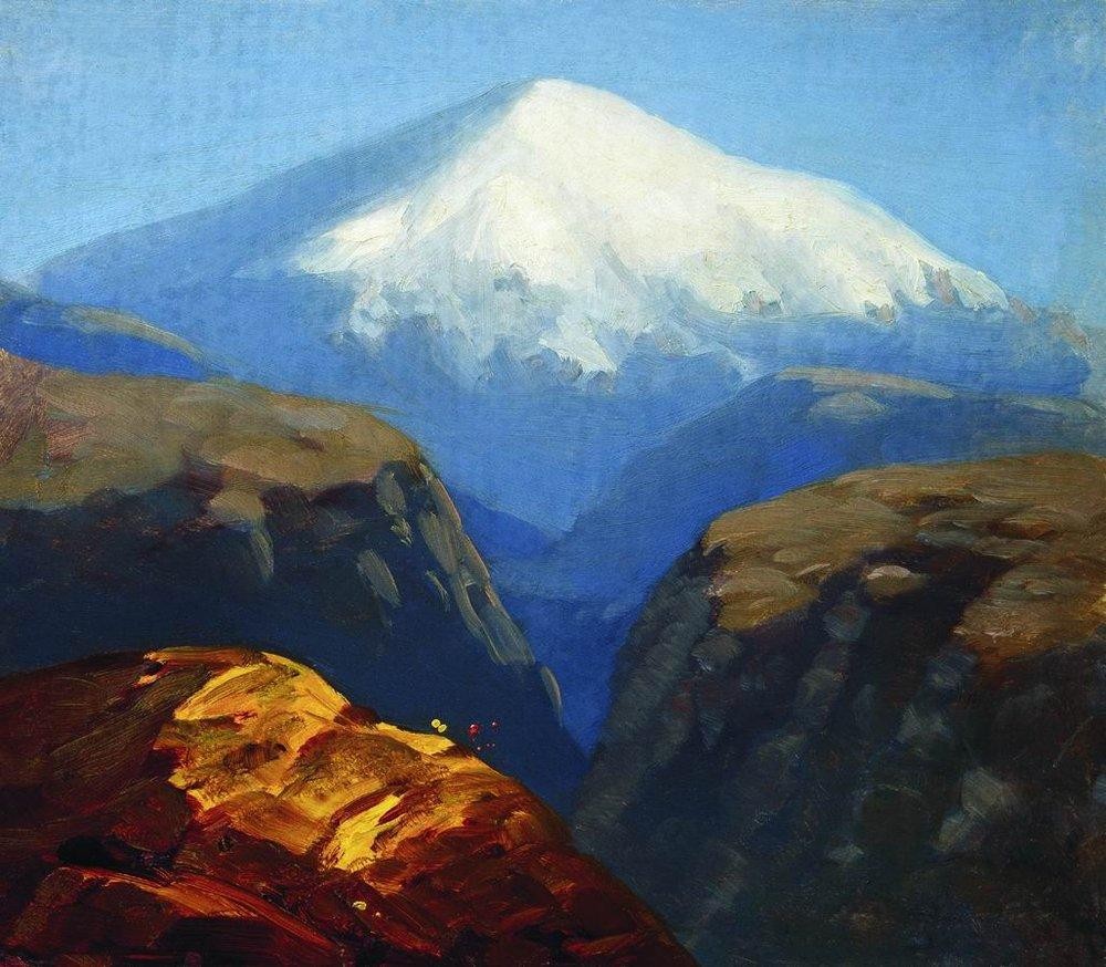 Elbrus in the daytime by Arkhyp Kuindzhi