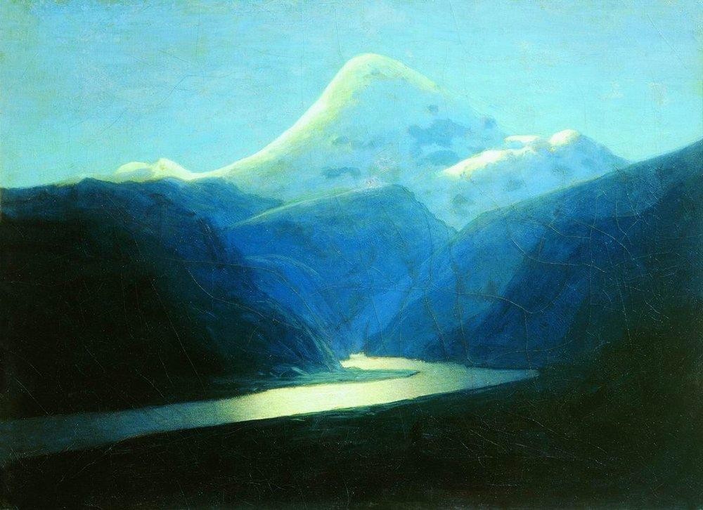 Elbrus in the Evening by Arkhyp Kuindzhi