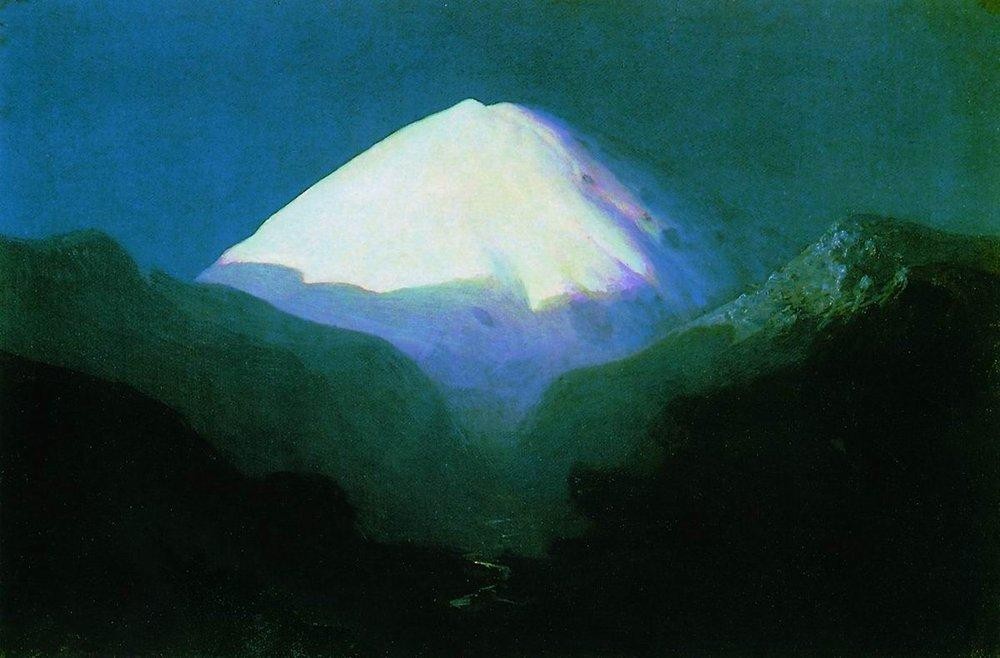 Elbrus. Moonlit Night by Arkhyp Kuindzhi