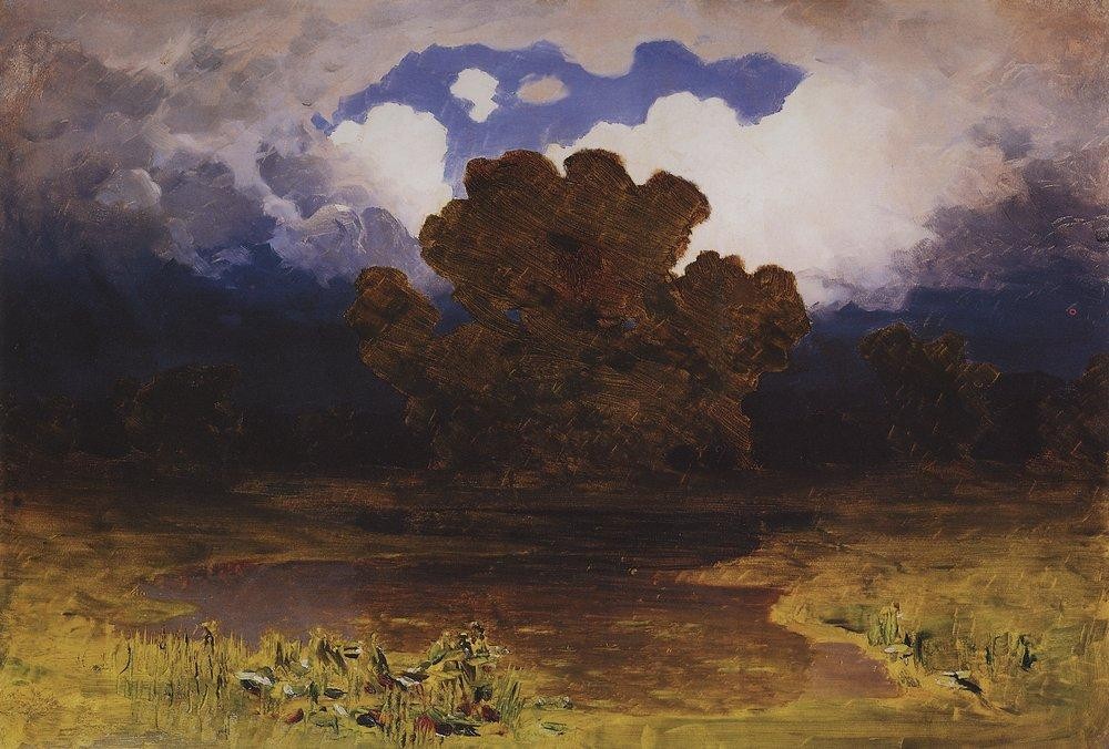 Forest Lake. Cloud by Arkhyp Kuindzhi