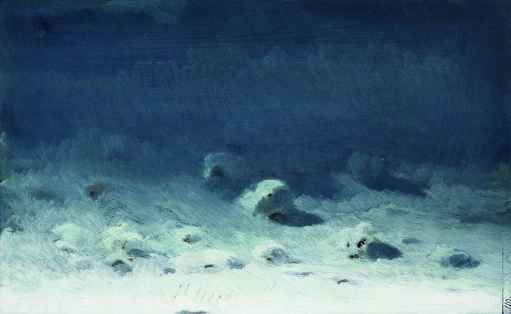 Moonlight Night. Winter by Arkhyp Kuindzhi
