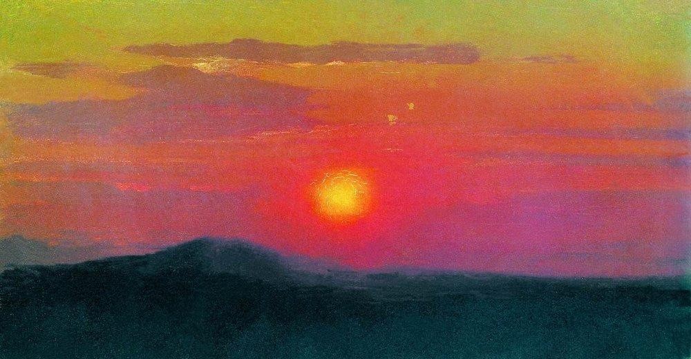 Red sunset by Arkhyp Kuindzhi